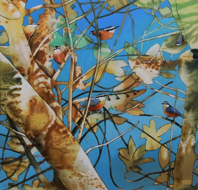 Nuthatches
15x15.75
oil on aluminum Nuthatches
15x15.75
oil on aluminum